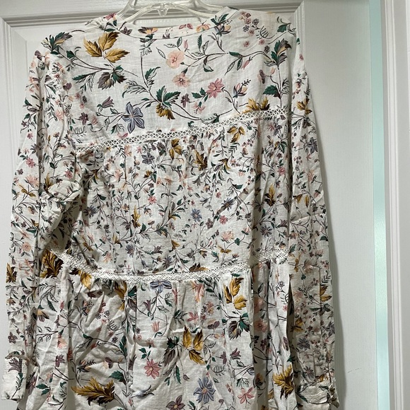 Anthropologie Genevra Lace Babydoll blouse M - Picture 4 of 4